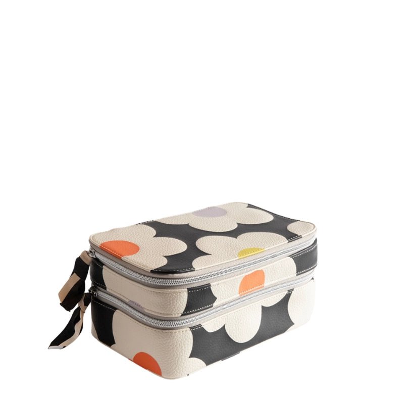 Makeup Travel Organizer Bag with Two Compartments