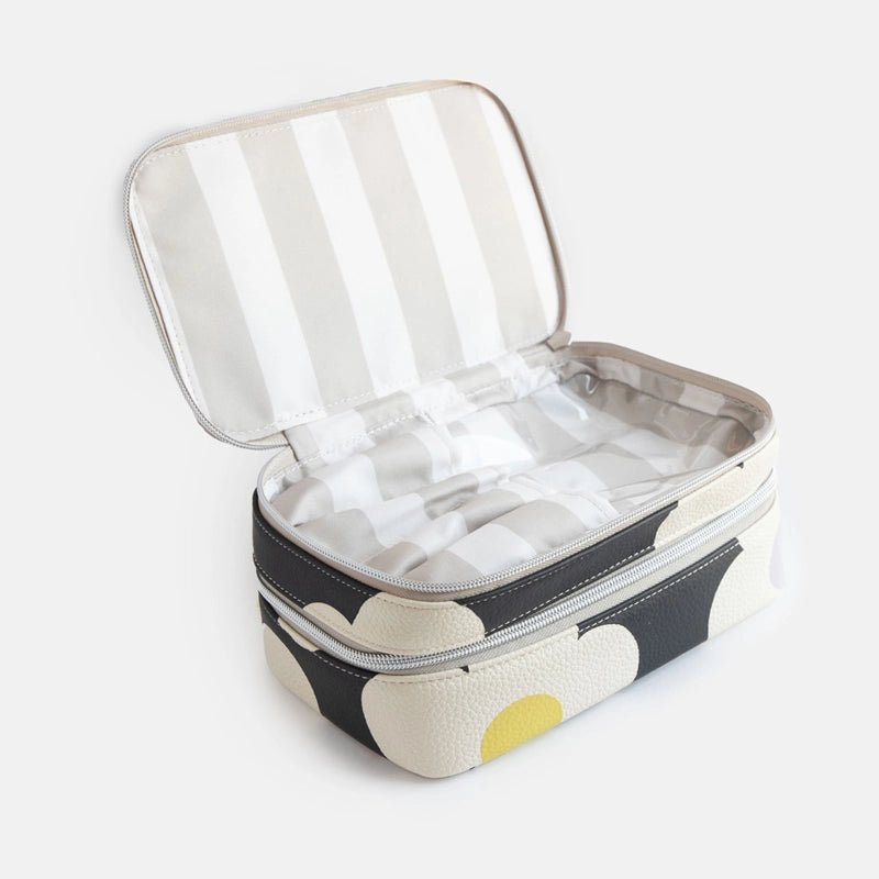 Makeup Travel Organizer Bag with Two Compartments