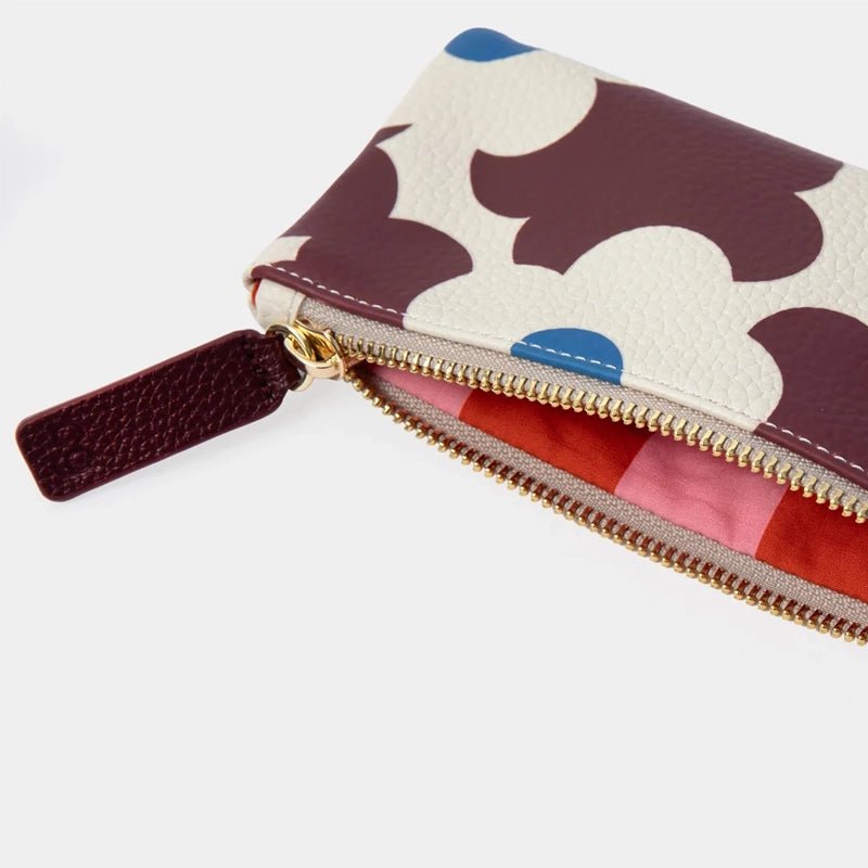 Slim Rectangle Pencil Case with Gold-Tone Zip