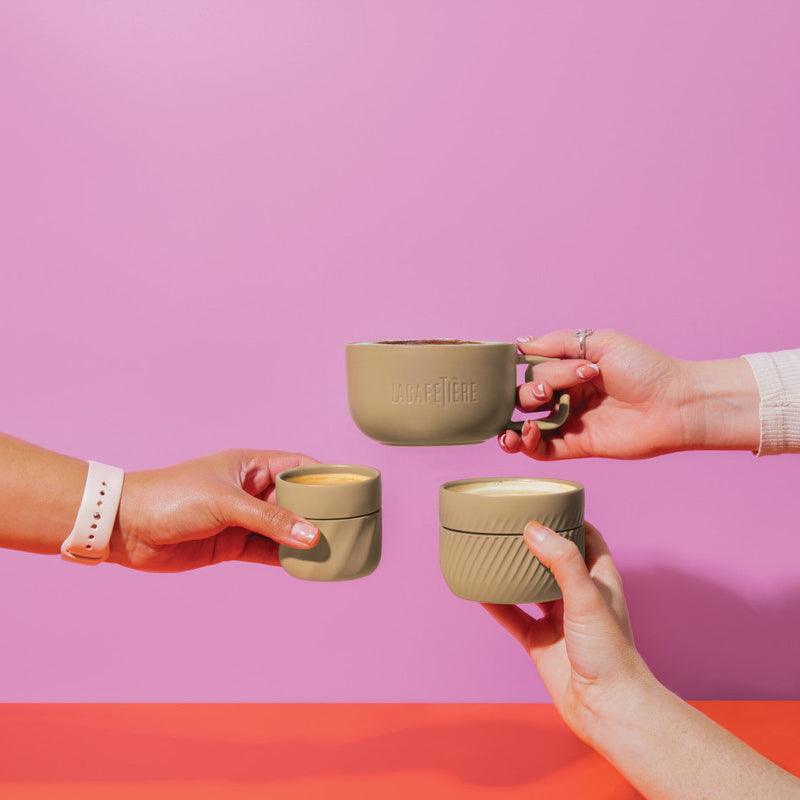 Ceramic Family Coffee Mug Set - 3pcs - Waha Lifestyle