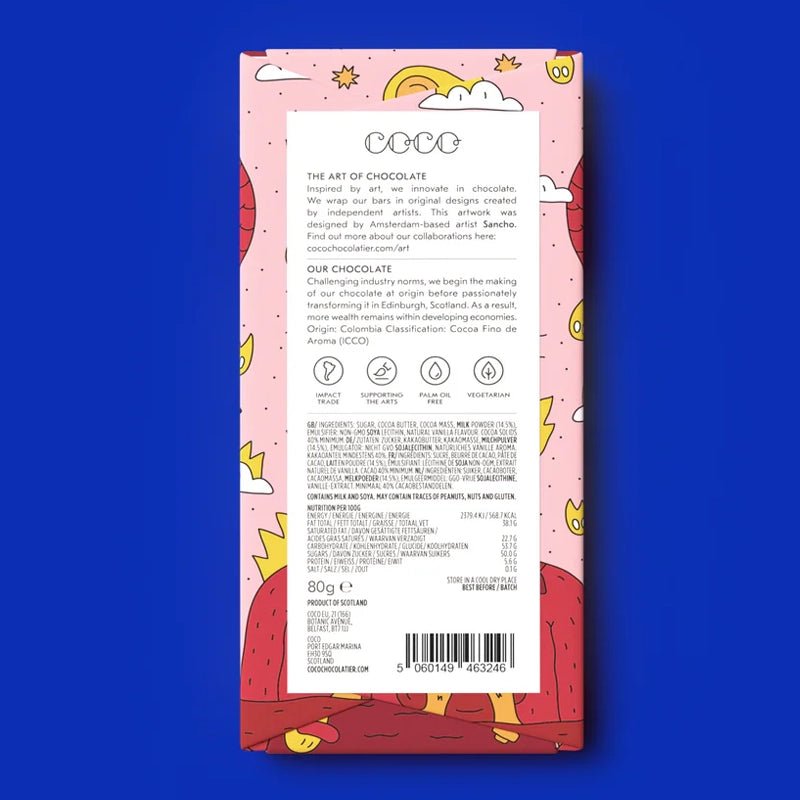 Colombian 40% Milk Chocolate Bar