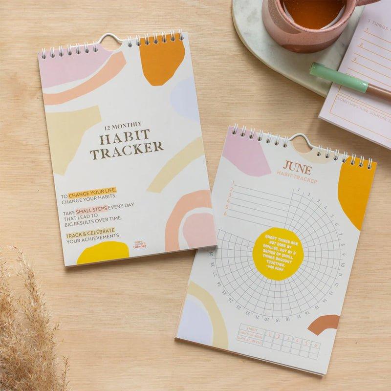Daily Habit Tracker 12 Month Goal Planner - A5 - Waha Lifestyle