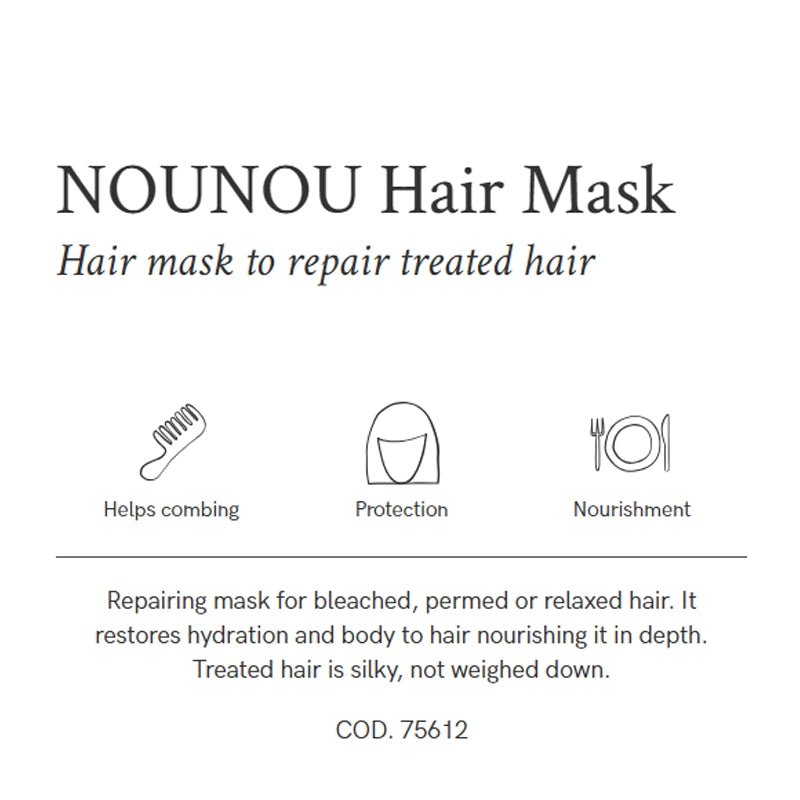 Nounou Nourishing Hair Mask for Damaged Hair - 250ml
