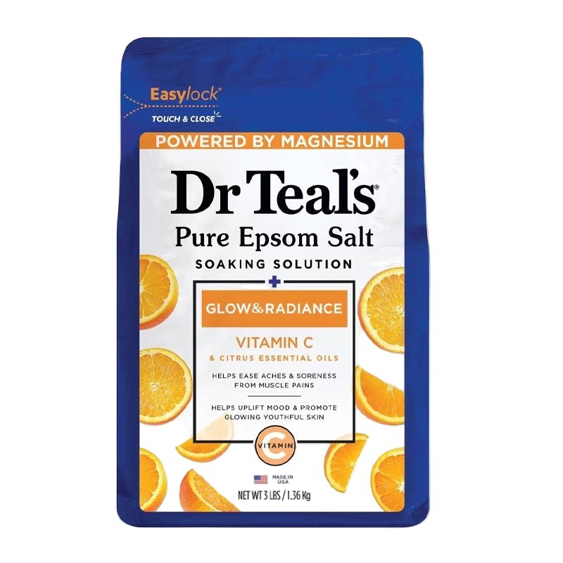 Glow and Radiance Pure Epsom Salt Soak with Vitamin C - 1.36kg