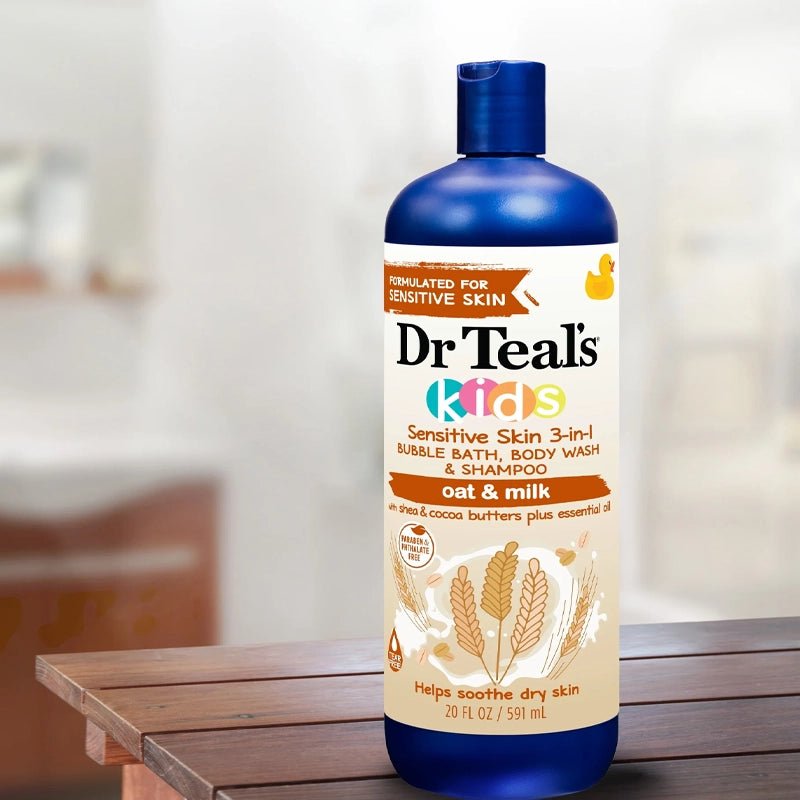 Kids 3-in-1 Oat & Milk Bubble Bath Body Wash & Shampoo - 591ml