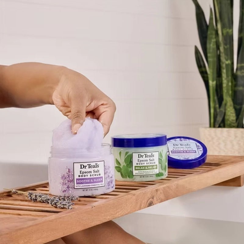 Soothe & Sleep Epsom Salt Body Scrub with Lavender - 454g