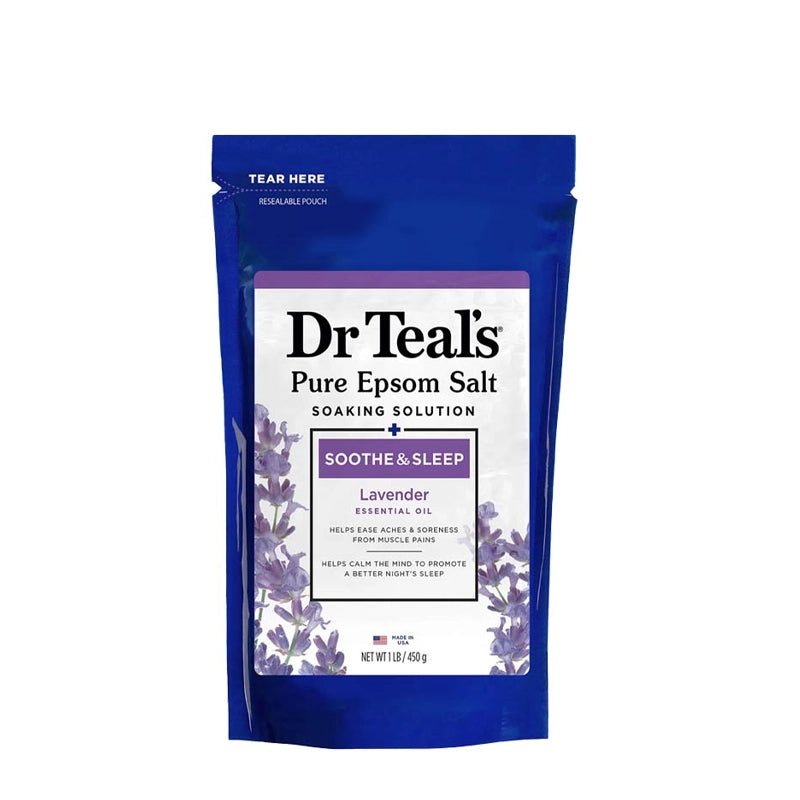 Soothe & Sleep Pure Epsom Salt Lavender Soaking Solution - 450g