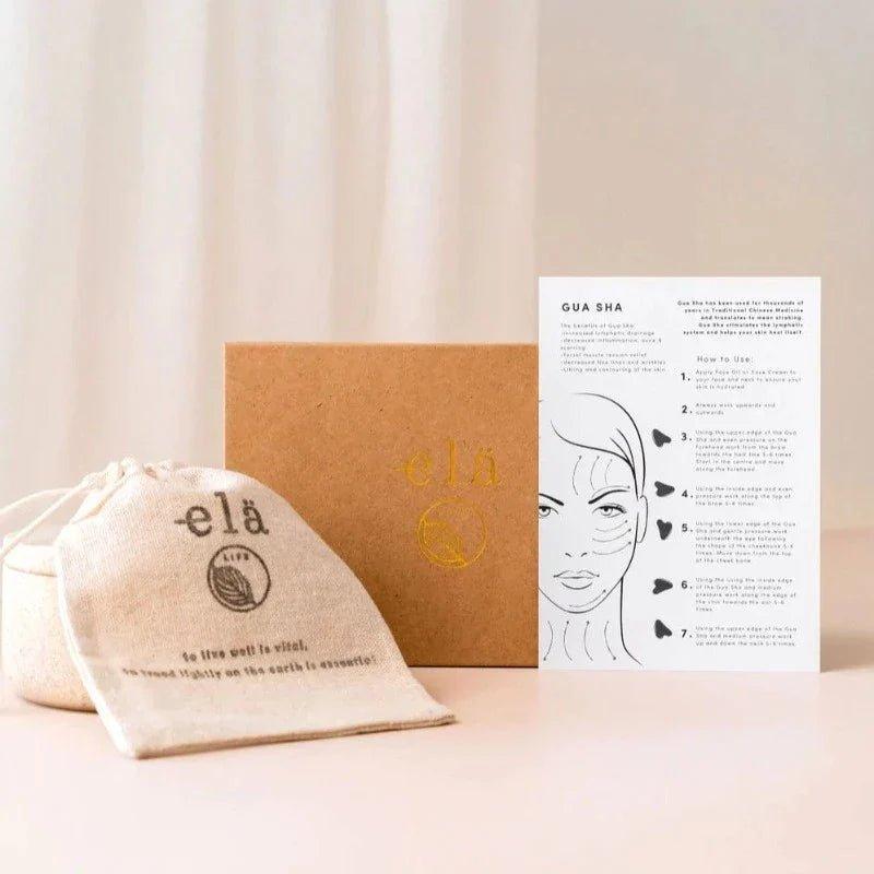 Ela Life Black Obsidian Gua Sha & Roller Set - Waha Lifestyle