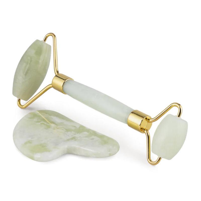 Ela Life Xiujan Jade Gua Sha & Roller Set - Waha Lifestyle