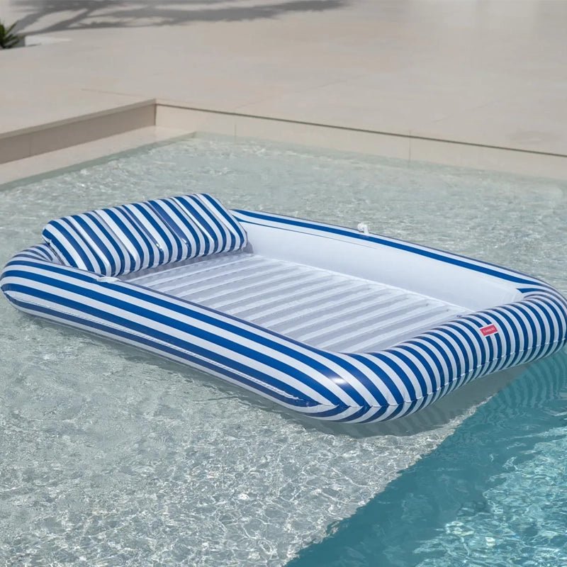 FLAMINGUEO Sacha Large Inflatable Tanning Pool Mat with Sprinkler & Removable Pillow in Kuwait - Waha Lifestyle