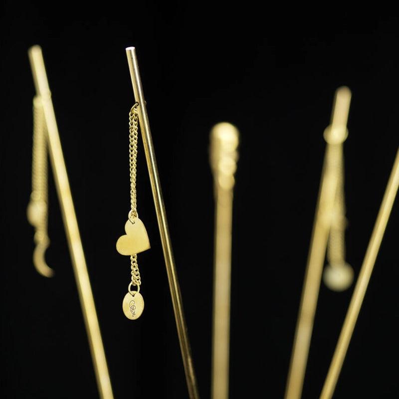 GG Button Flower & Plant Support Brass Stick - Waha Lifestyle