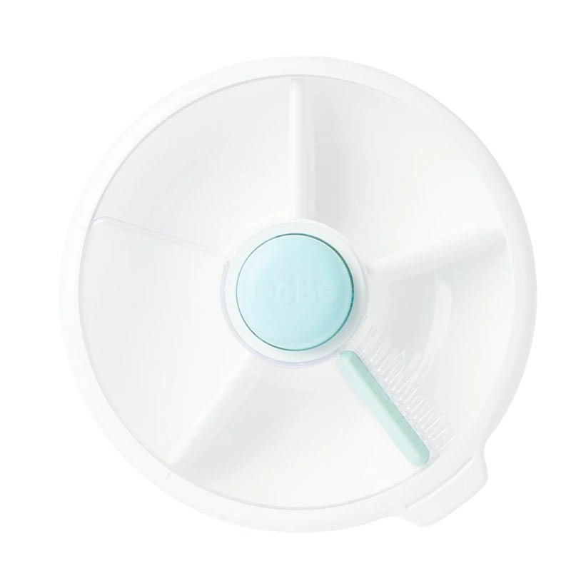 Large Snack Spinner Container for Kids with Compartments