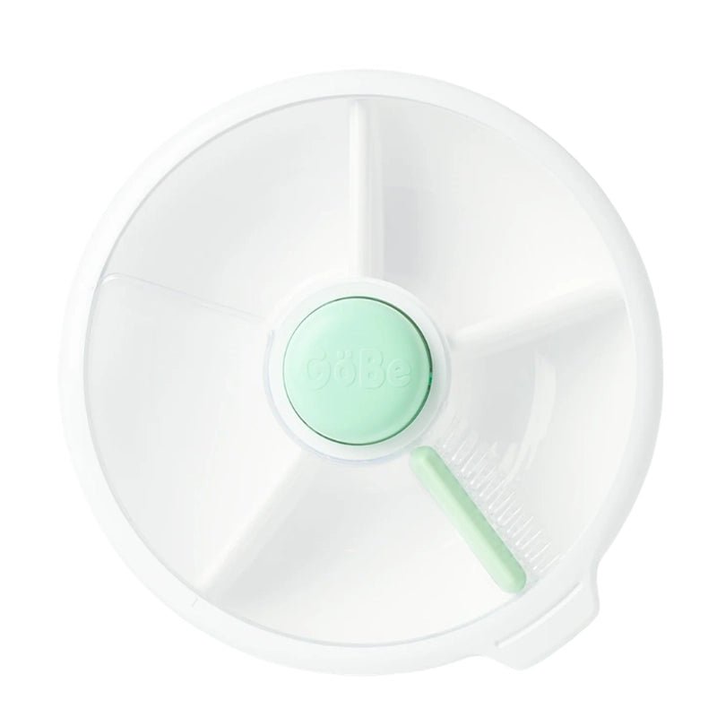Large Snack Spinner Container for Kids with Compartments