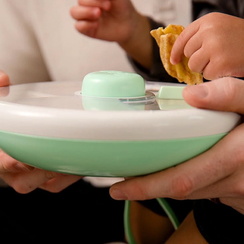 Large Snack Spinner Container for Kids with Compartments