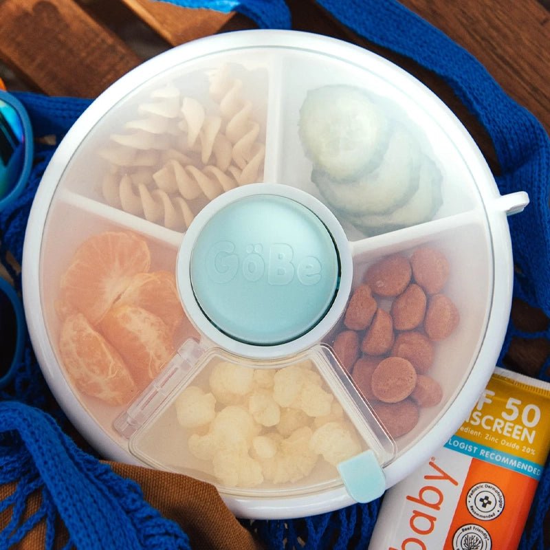 Leakproof Spinner Flip Snack Container for Kids - 5 Compartments