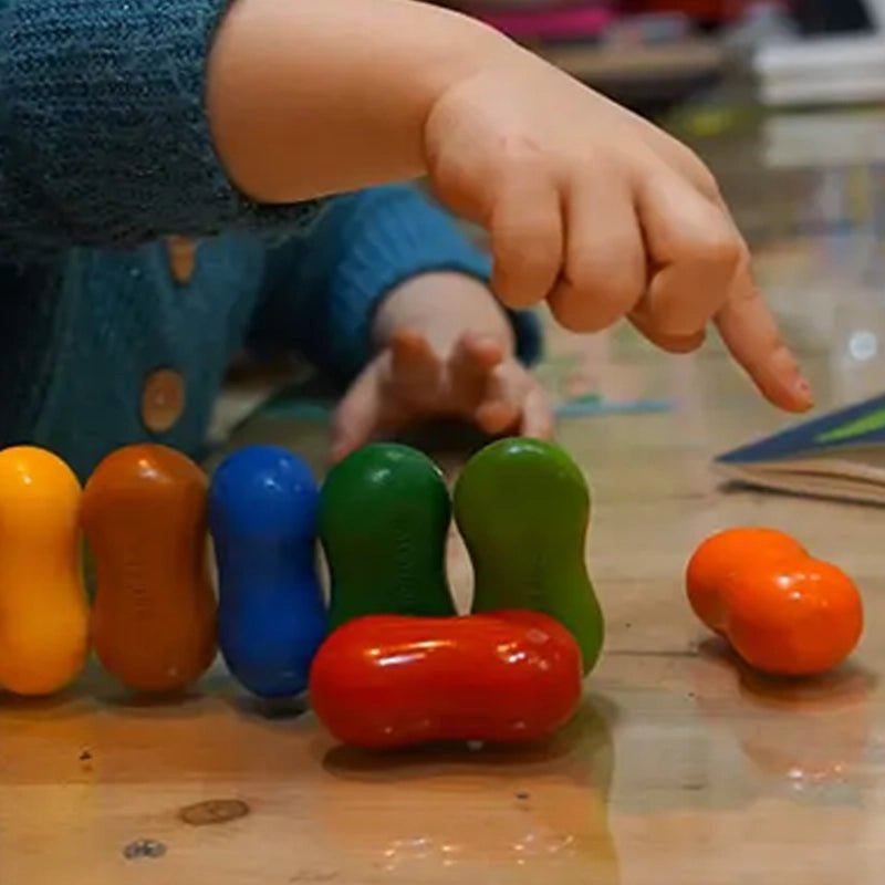 Non-toxic Peanut-Shaped Crayons - 8pcs
