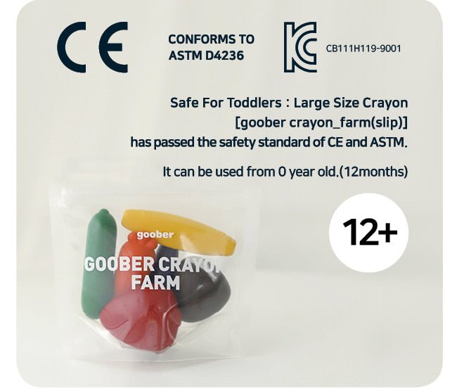 GOOBER Non - toxic Vegetable - shaped Farm Crayons - 8pcs in Kuwait - Waha Lifestyle