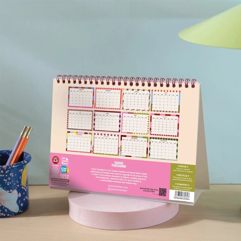 2026 Desk Calendar - A5