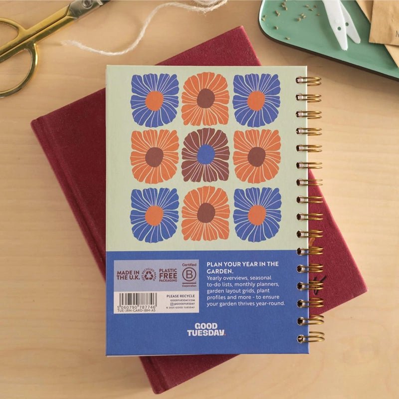 In Bloom Gardeners Journal with Hardback Cover - A5