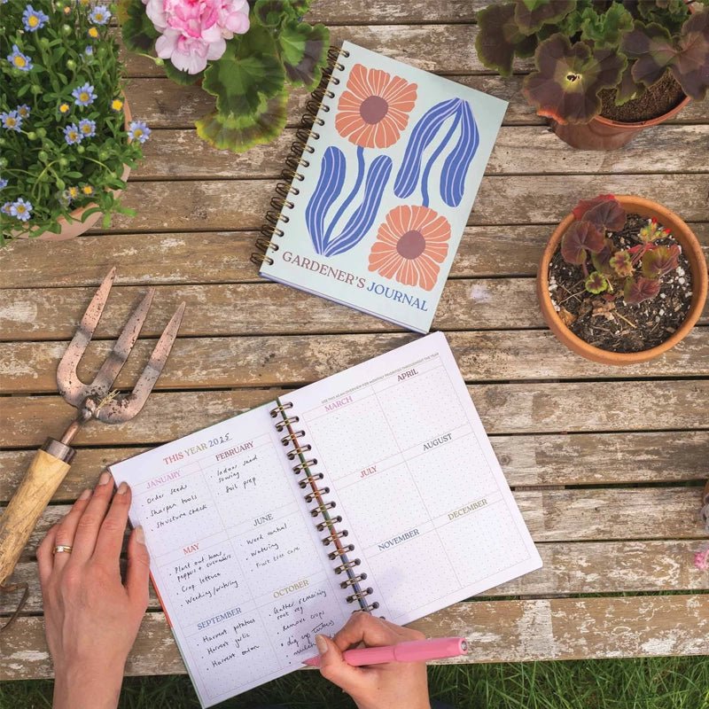 In Bloom Gardeners Journal with Hardback Cover - A5