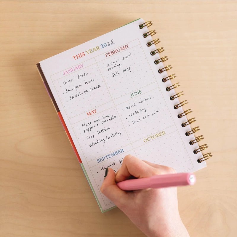 In Bloom Gardeners Journal with Hardback Cover - A5