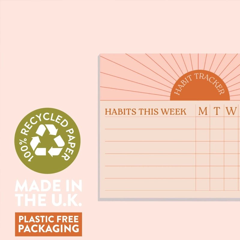 Weekly Habit Tracker Pad - A6