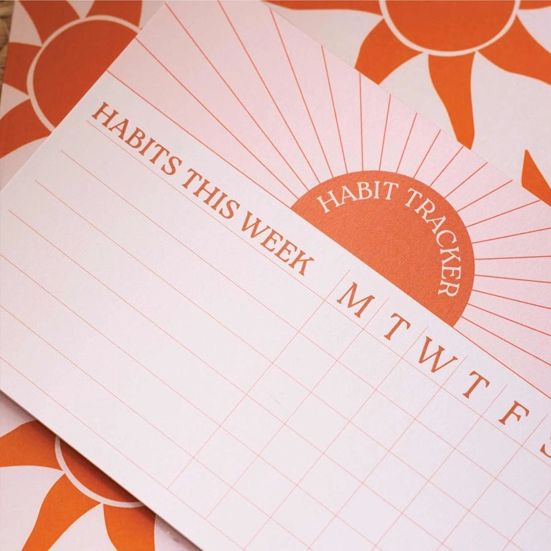 Weekly Habit Tracker Pad - A6