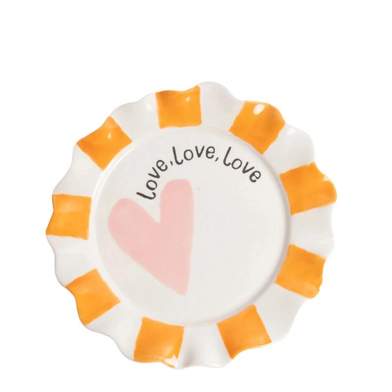 Hand - painted Glazed Ceramic Plate - Waha Lifestyle