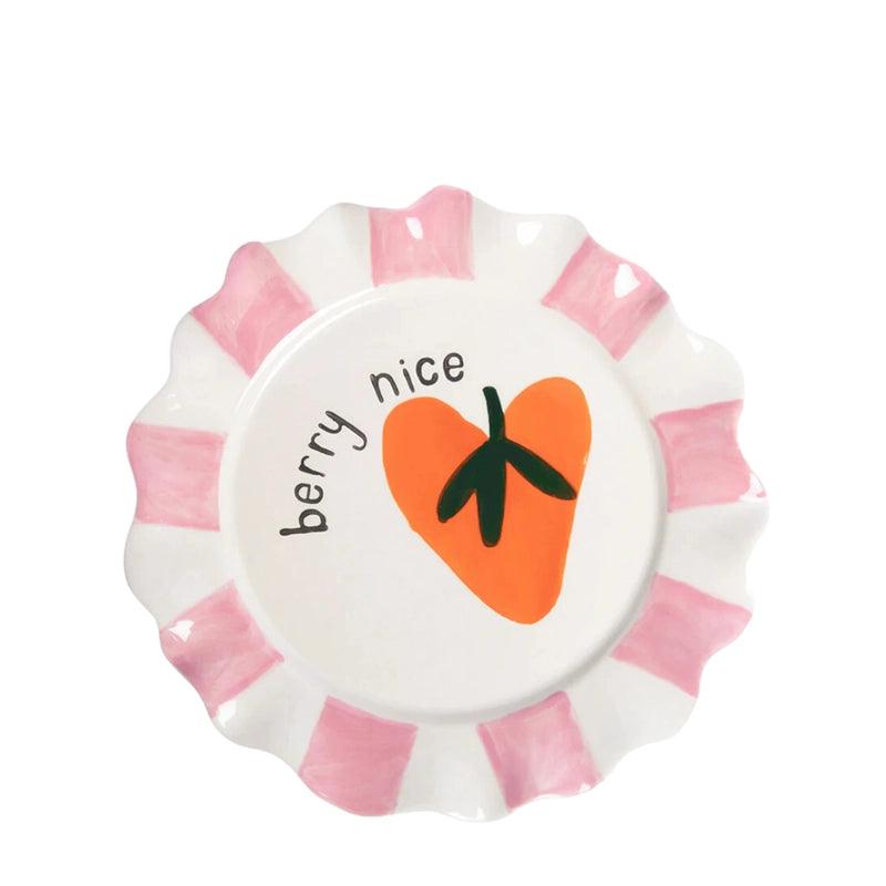 Hand - painted Glazed Ceramic Plate - Waha Lifestyle