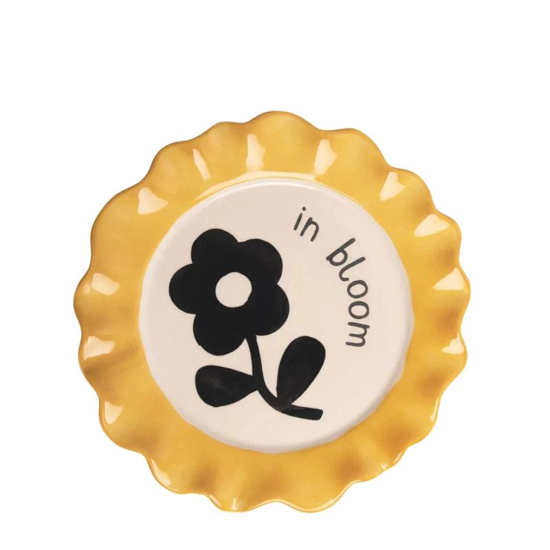 Hand - painted Glazed Ceramic Plate - Waha Lifestyle