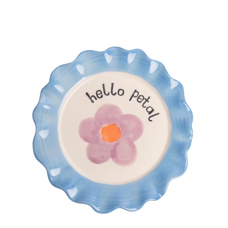 Hand - painted Glazed Ceramic Plate - Waha Lifestyle