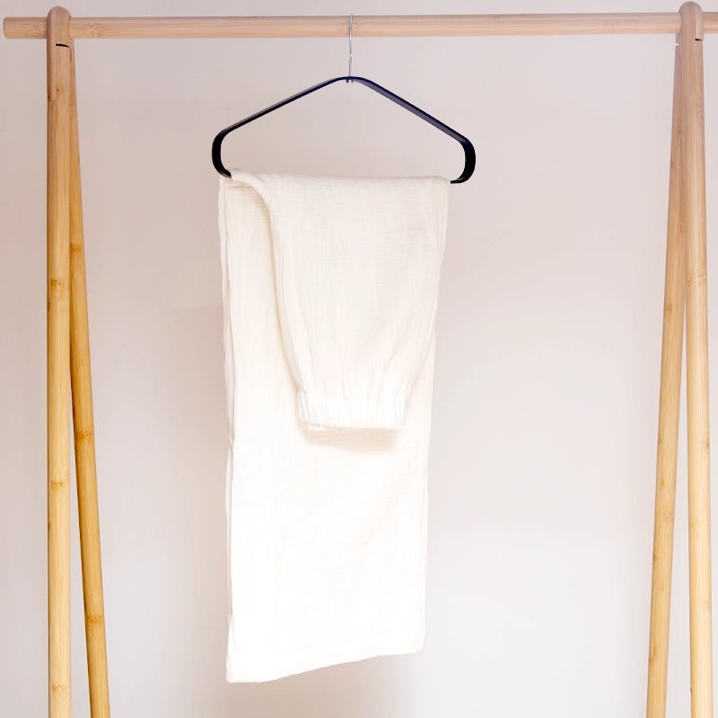 Cotton Sleeveless Top and Wide Leg Pants Set