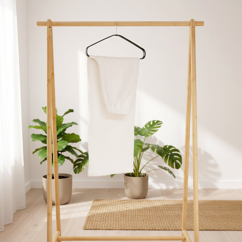 Cotton Sleeveless Top and Wide Leg Pants Set