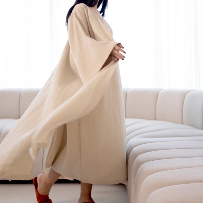 Fiona Halter Neck Long Dress - Beige