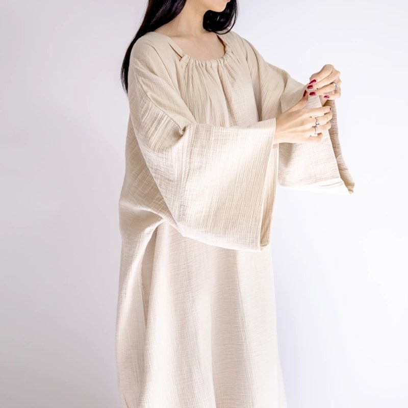 Fiona Halter Neck Long Dress - Beige