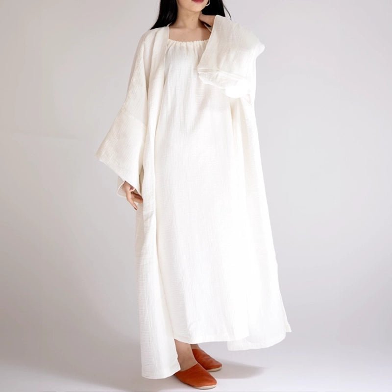Fiona Halter Neck Long Dress - White