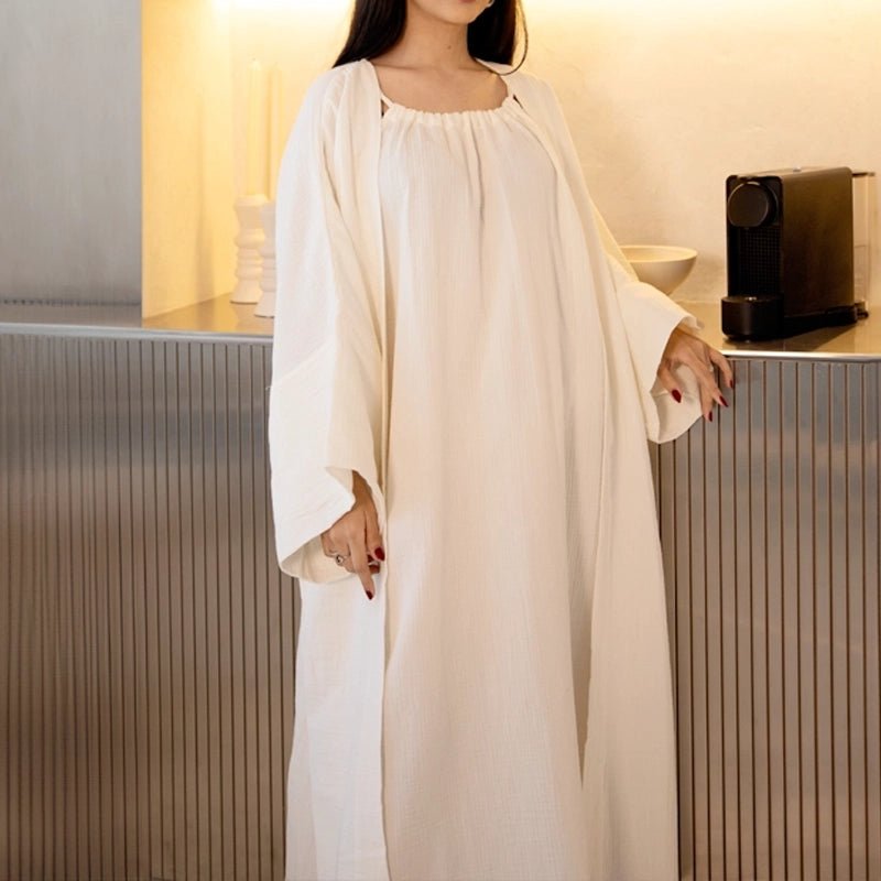 Fiona Halter Neck Long Dress - White