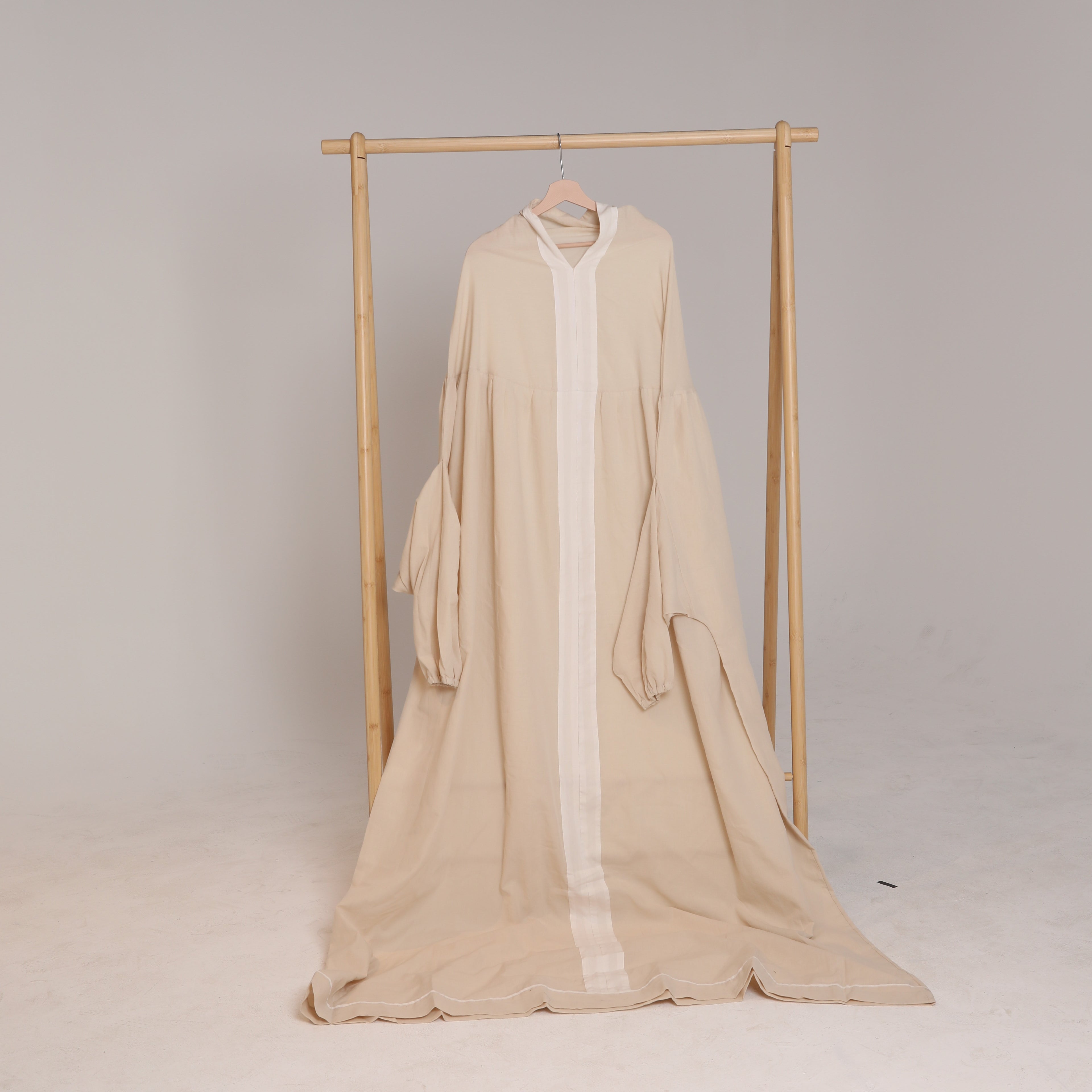 HAWA Soft & Lightweight Prayer Dress & Mat Set - Beige in Kuwait - Waha Lifestyle