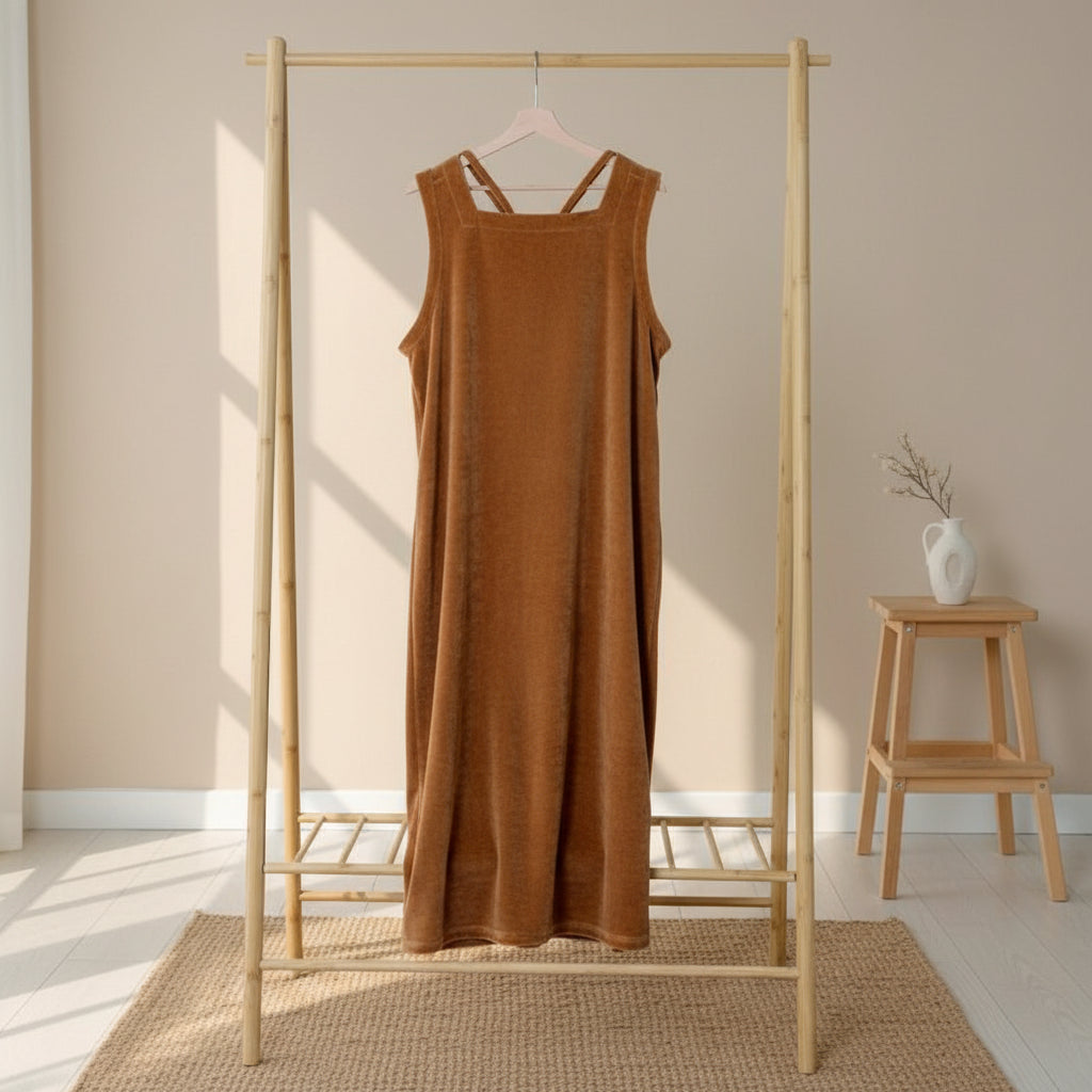 HAWA Velvet Kimono Set - Terracotta in Kuwait - Waha Lifestyle