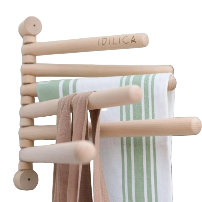 Idilica Beechwood 6 - Rail Wall Rack - Waha Lifestyle