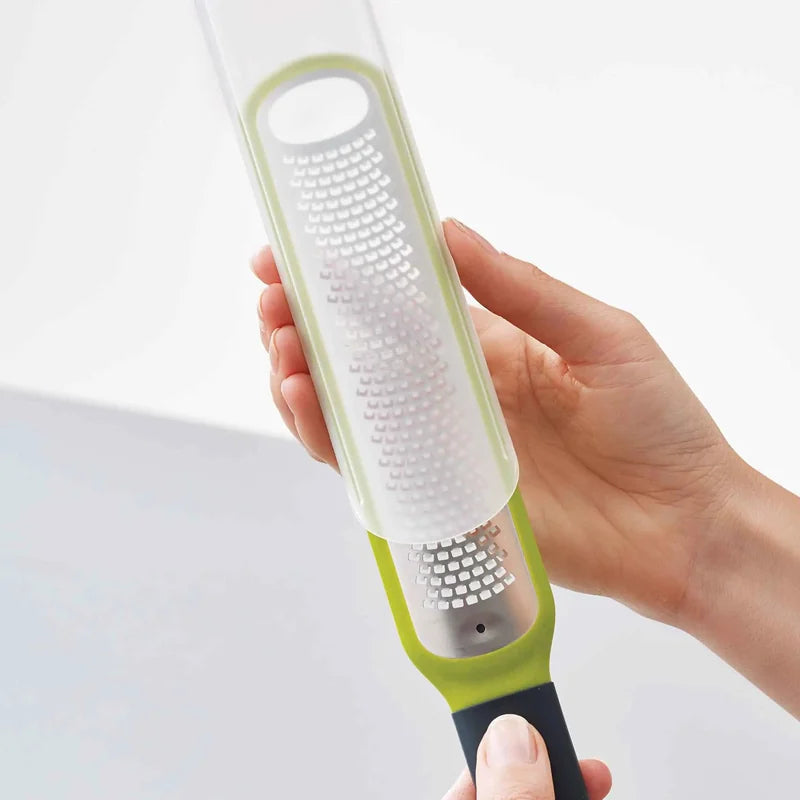 Handi-Zest Citrus Zester with Blade Wiper & Protective Cover - Green
