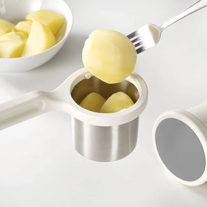 Helix Twist-Action Potato Ricer - White