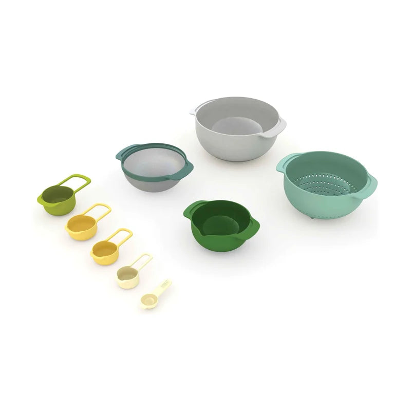 Nest 9 Plus Nesting Food Preparation Bowl Set - 9pcs, Opal