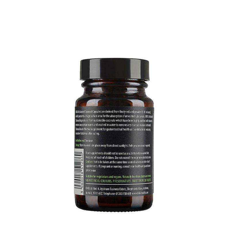 Kiki Health Activated Charcoal Vegicaps - 50 Capsules - Waha Lifestyle
