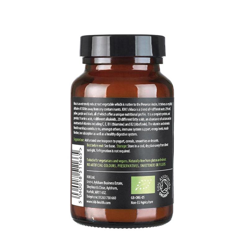 Kiki Health Premium Organic Maca 4 Root Blend Powder - 100g