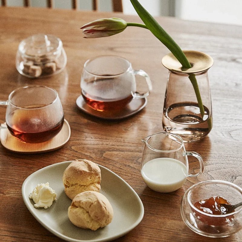 Unitea Heat-Resistant Glass Tea Strainer Holder