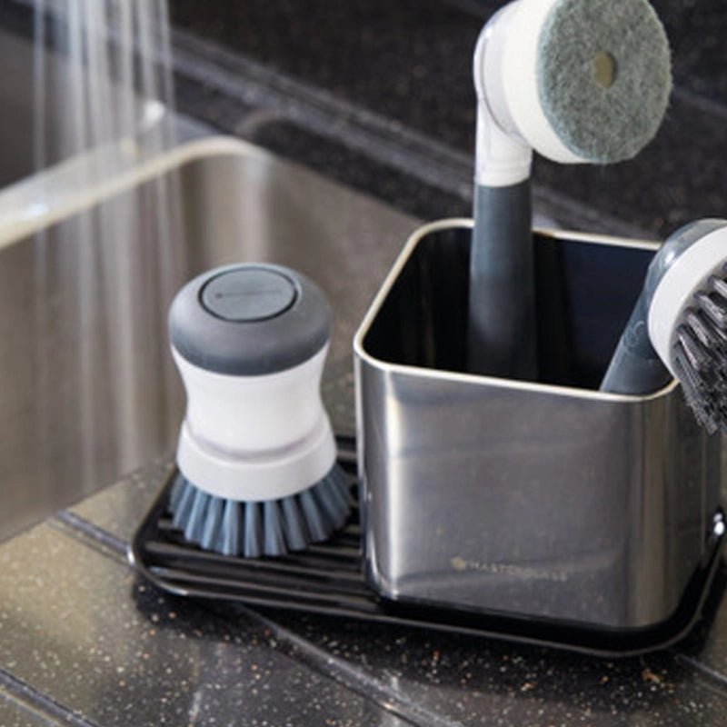 Master Class Soap Dispensing Palm Scrubbing Brush - Grey