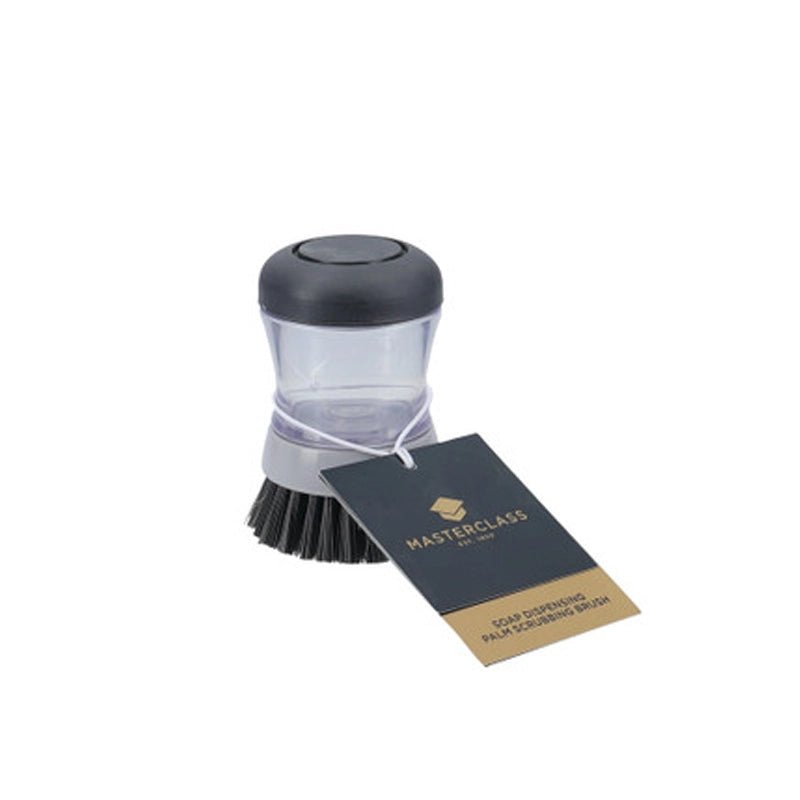 KITCHEN CRAFT Master Class Soap Dispensing Palm Scrubbing Brush - Grey in Kuwait - Waha Lifestyle