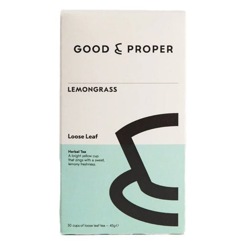GOOD & PROPER TEA Lemongrass Loose Leaf Herbal Tea - 45g - Waha Lifestyle