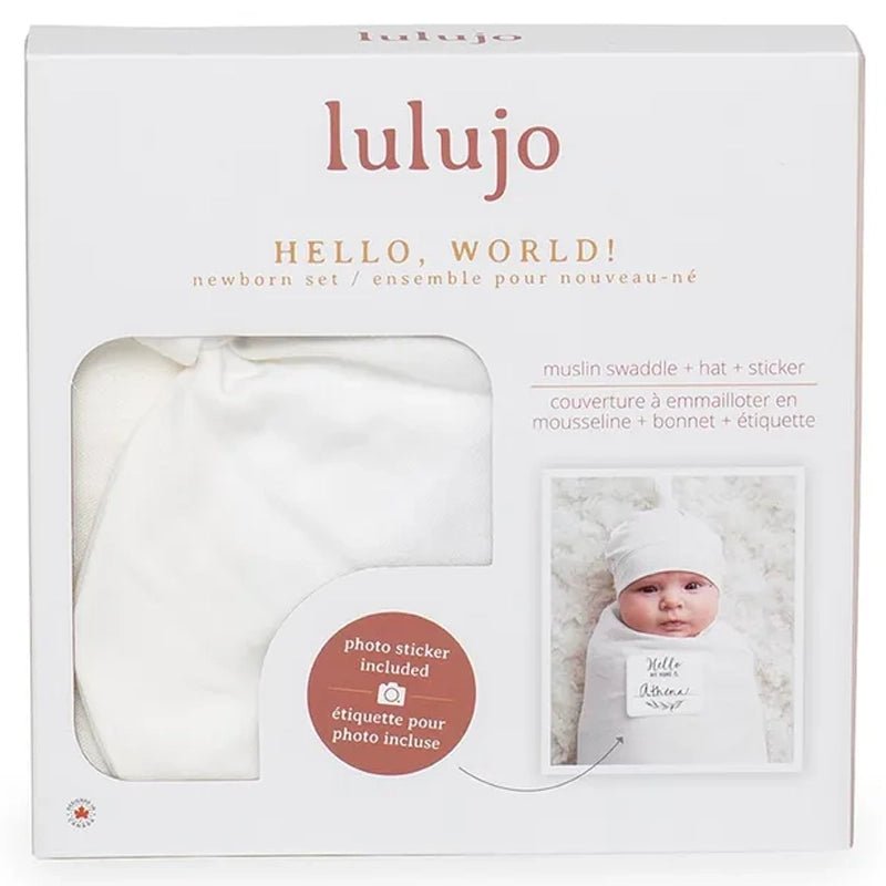 Bamboo Hat & Swaddle Blanket Set Newborns & Babies